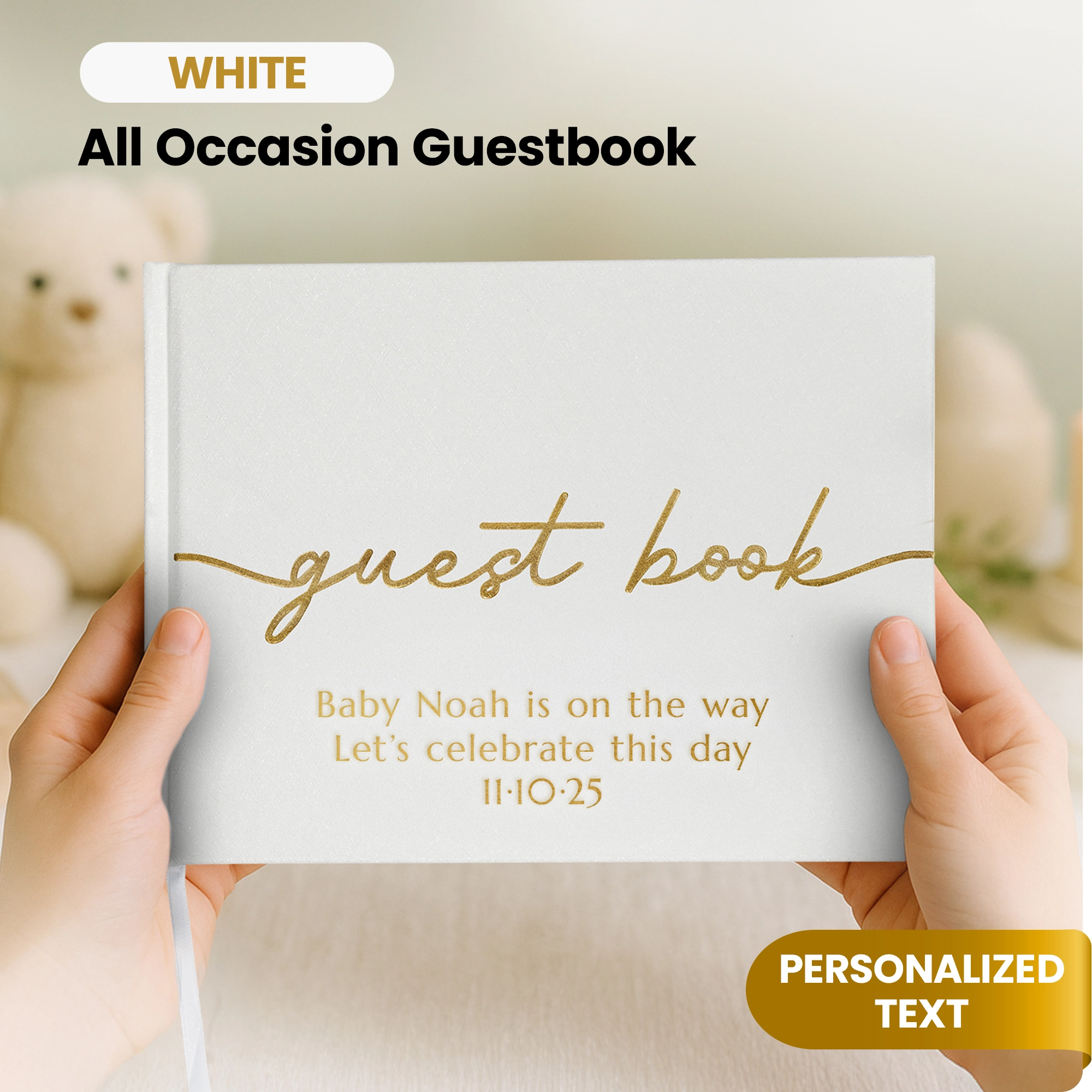 All Occasion Guestbook - White